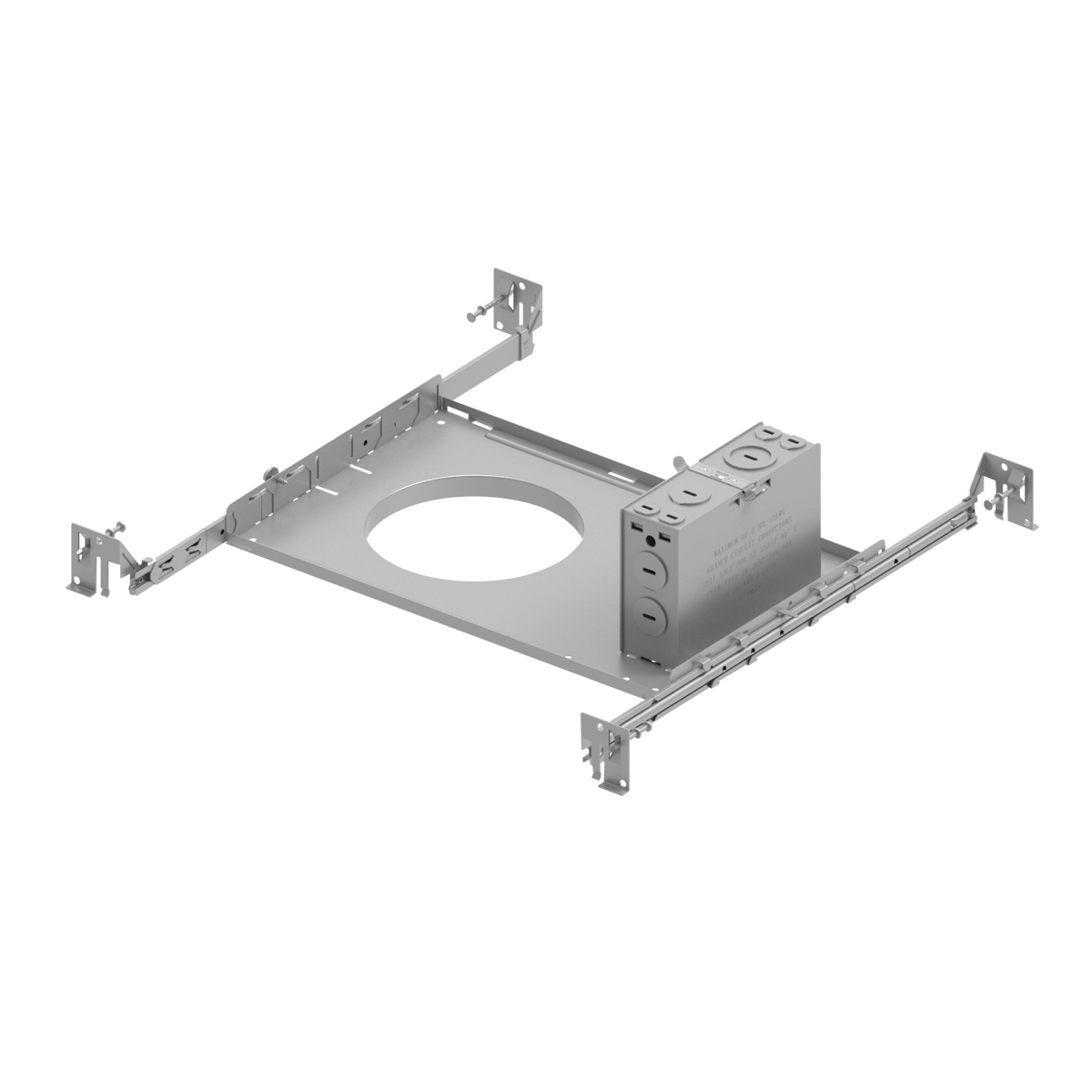 Nora Lighting NQZ2-4R-F Construction Frame-in with Junction Box & Collar for NQZ2-41TWTW