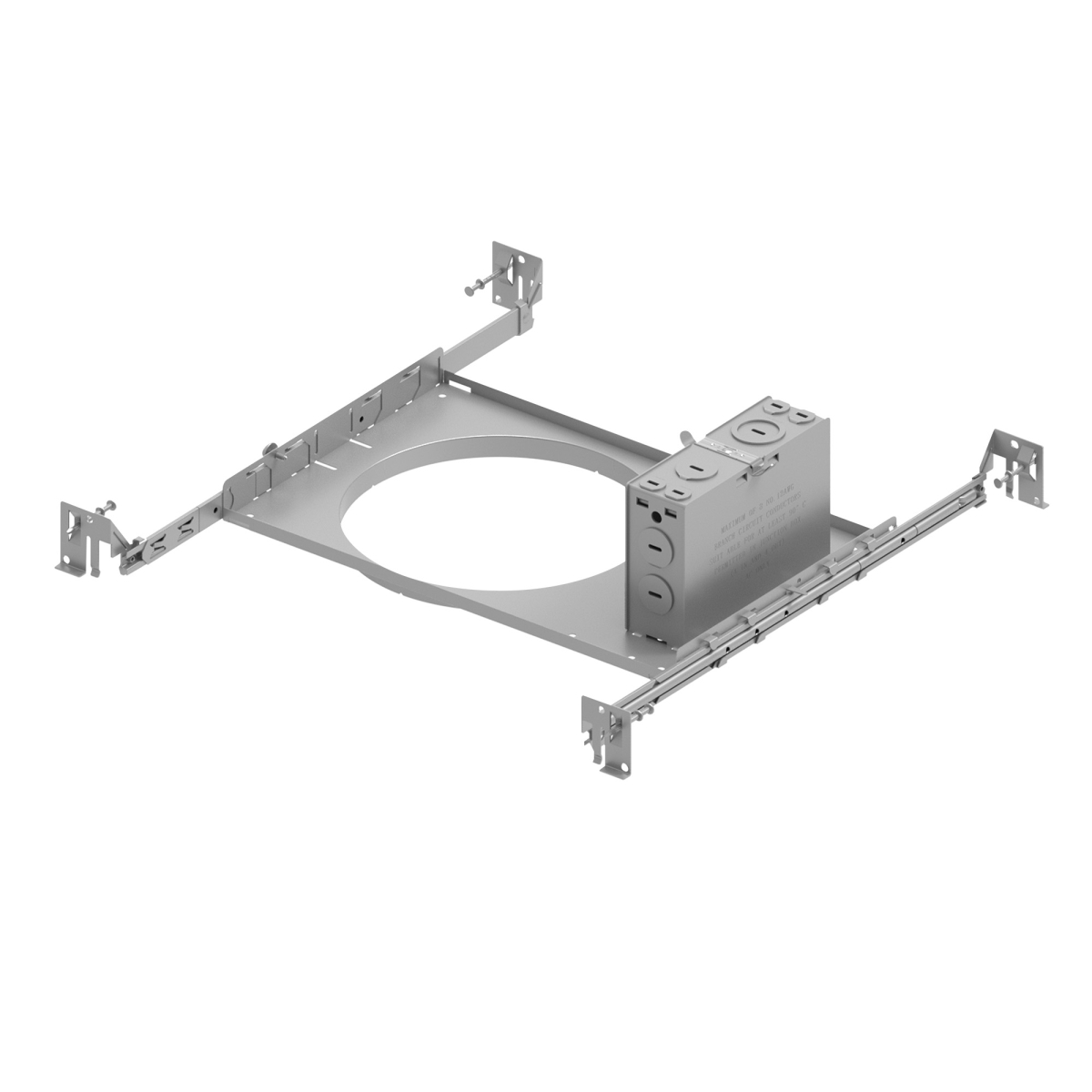 Nora Lighting NQZ2-6S-F Construction Frame-in with Junction Box & Collar for NQZ2-66TWTW