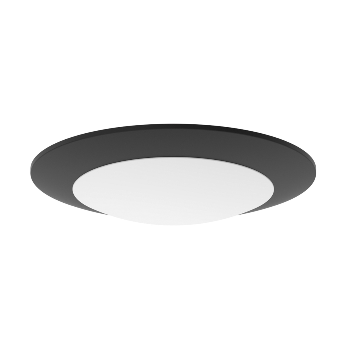 Nora Lighting NCSD-R6TWB 6 in. Selectable CCT Contractor Series LED Flush Mount Disk Light, Black - Pack of 12