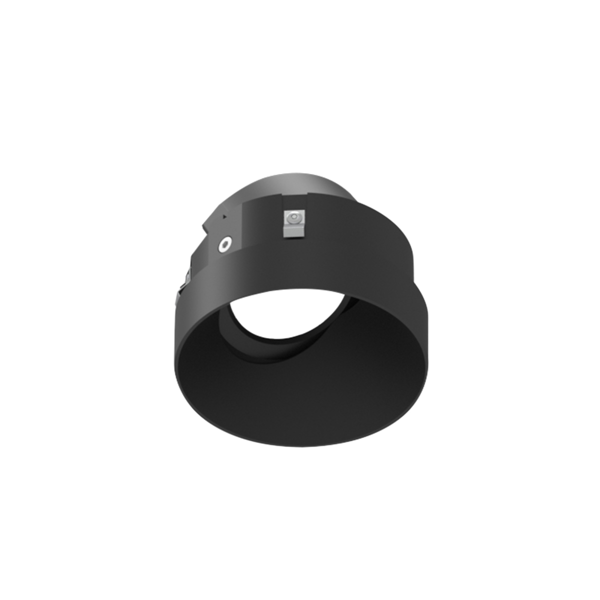Nora Lighting NIOC-4RTLSLABB 4 in. Iolite Can-Less Round Trimless Adjustable Slot Downlight - Black Finish