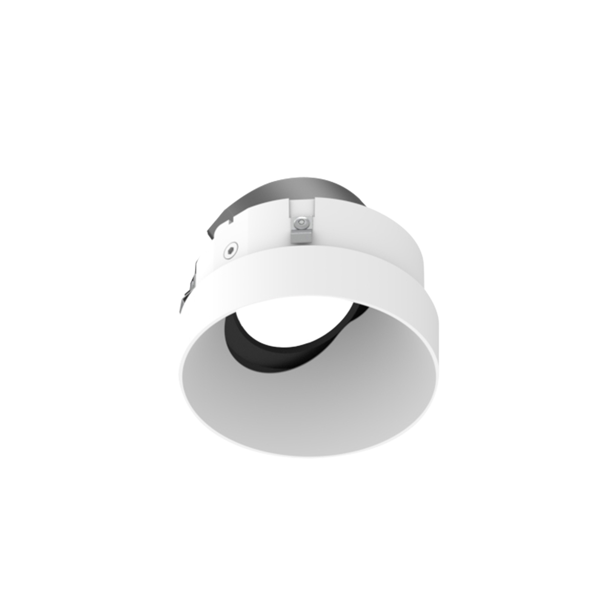 Nora Lighting NIOC-4RTLSLAMPW 4 in. Iolite Can-Less Round Trimless Adjustable Slot Downlight - Bright White finish