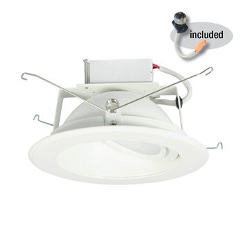 Nora Lighting  6 in. 120V Cobalt LED Retrofit Adjustable White - 30K