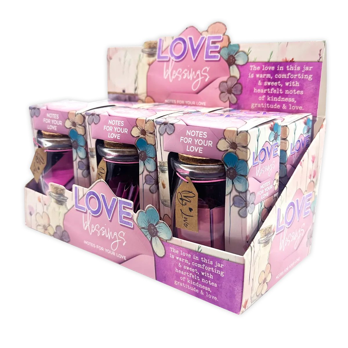25819 Love Blessing Notes, 6 Piece per Retail Ready Display