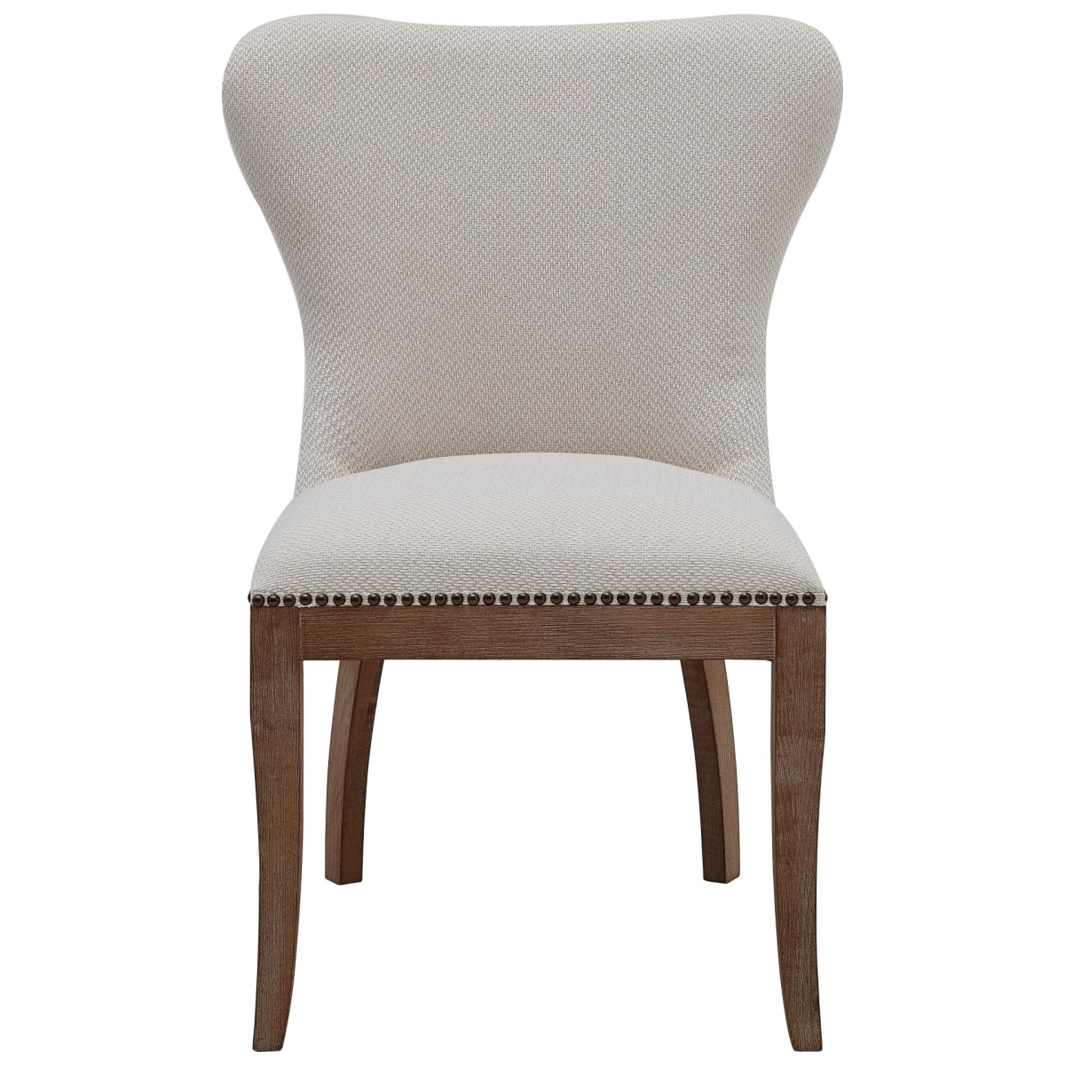 3900066-276 Dorsey Fabric Chair, Cardiff Cream - Set of 2 -  New Pacific Direct