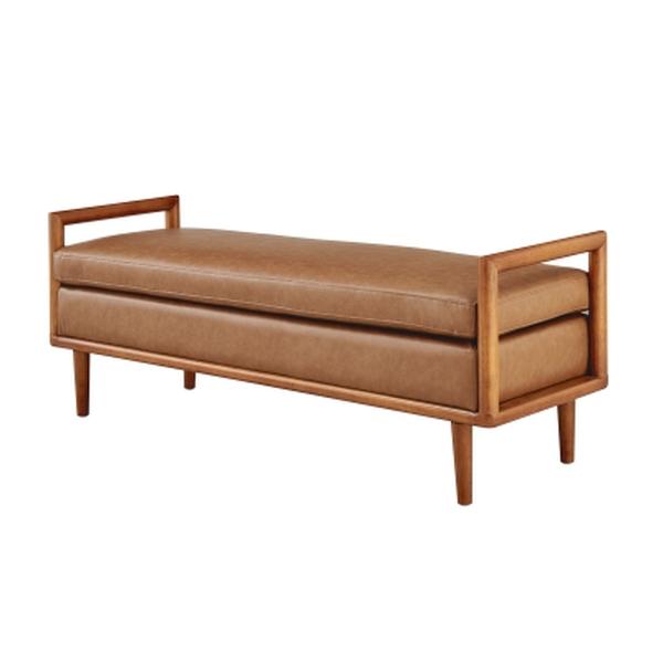 1250050-VCD William PU Bench, Vintage Cider