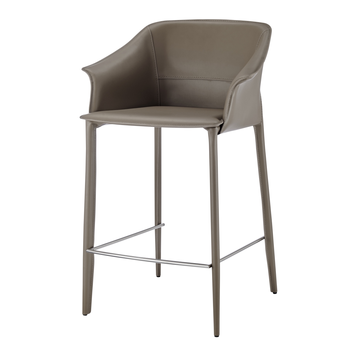 Pacific Direct 4400075-630 Callie Recycled Leather Counter Stool