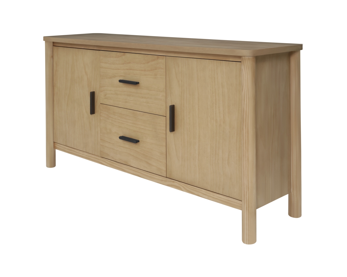 Pacific Direct 8000073 Bloomfield 2 Drawers Plus 2 Doors Sideboard, Natural Pine