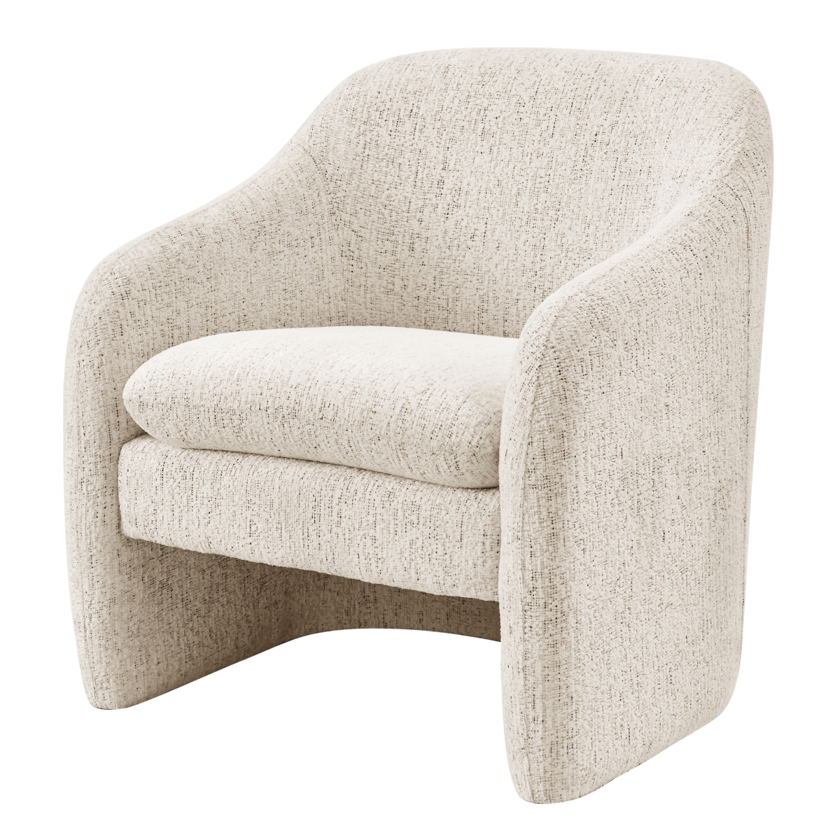 Pacific Direct 1900212-646 Zella Fabric Accent Arm Chair, Concord Cream
