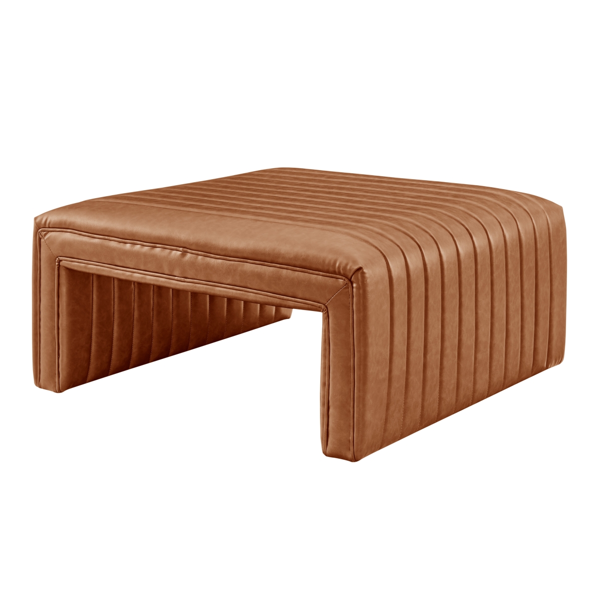 Pacific Direct 1250064-VCD Atkinson PU Coffee Table, Vintage Cider