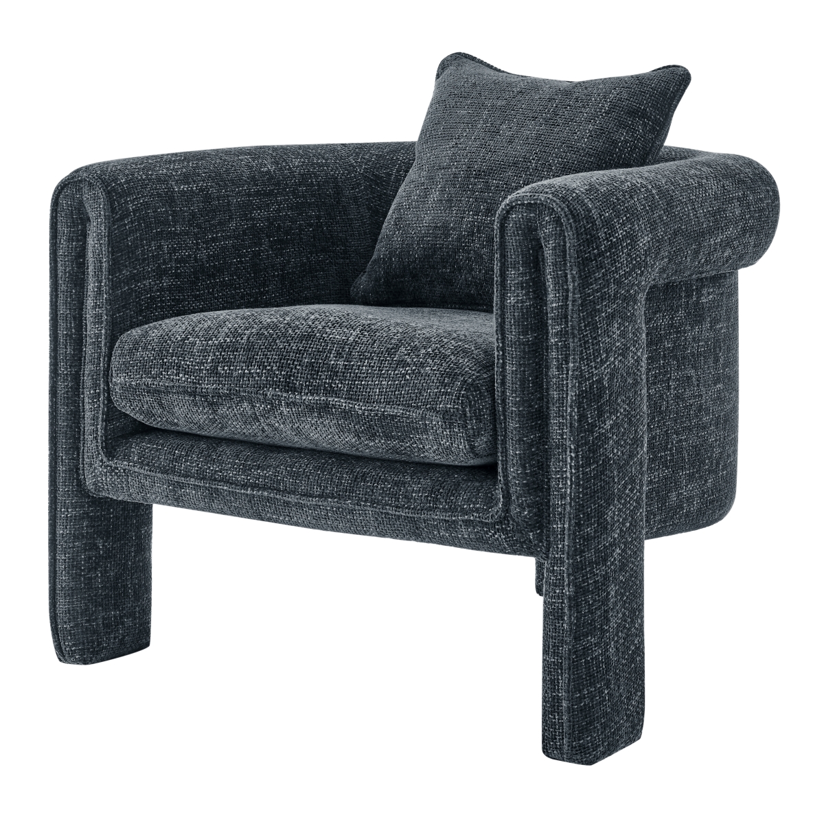 Pacific Direct 1250066-635 Heidi Fabric Accent Arm Chair, Grenada Charcoal