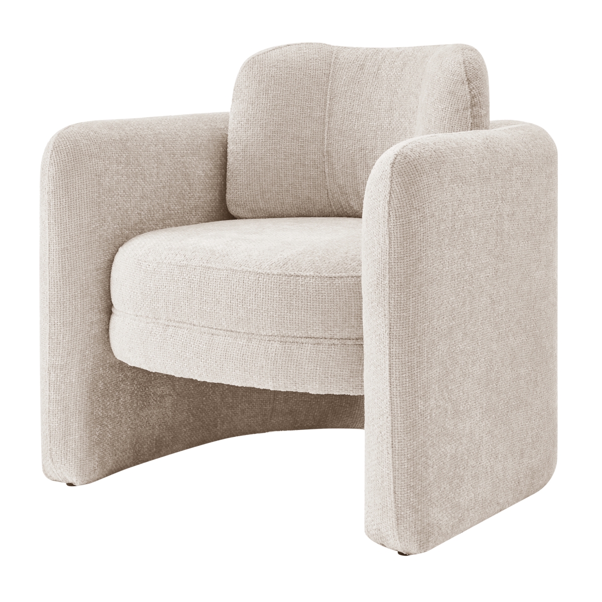Pacific Direct 1250068-632 Deryll Fabric Accent Arm Chair, Grenada Cream