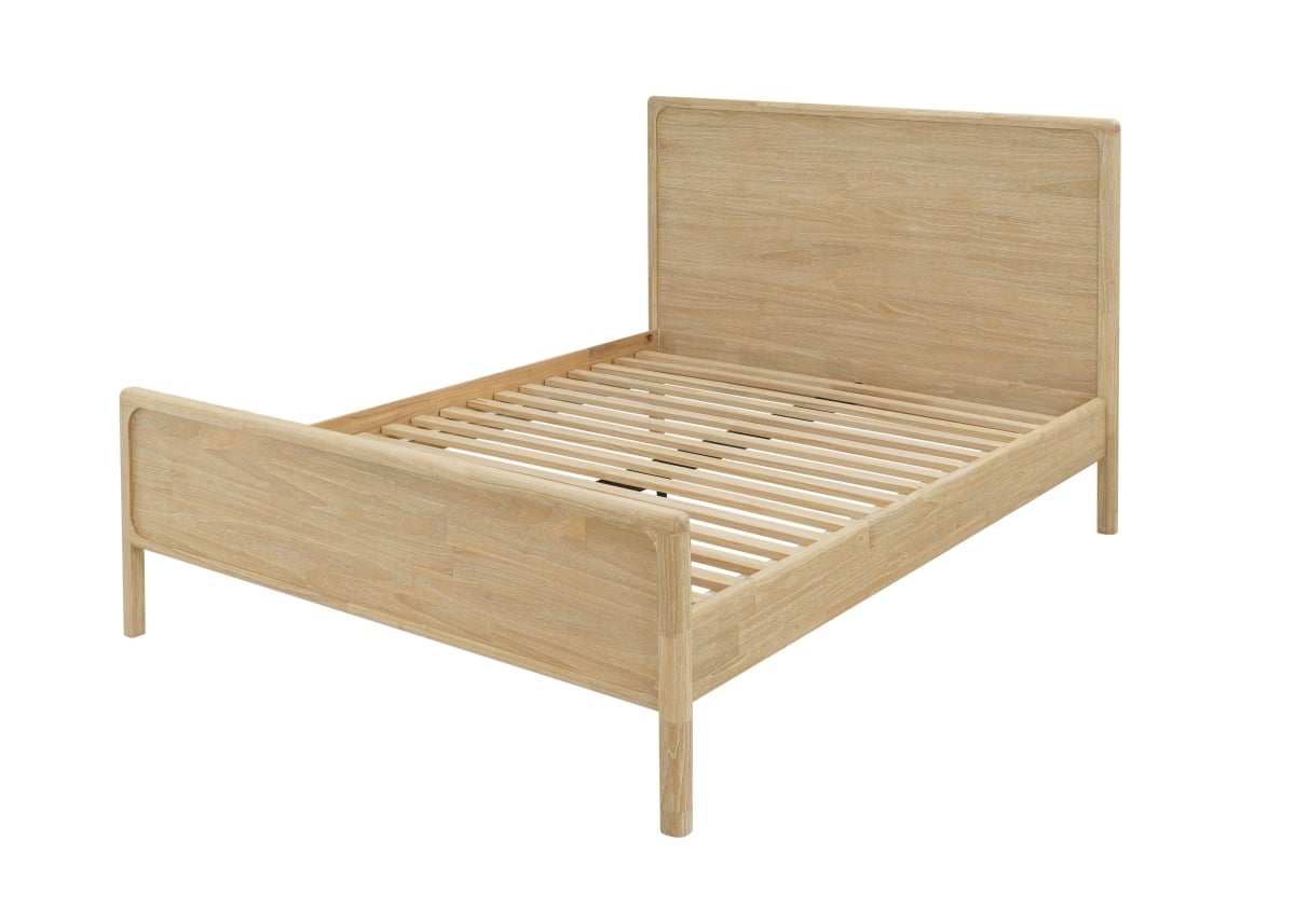 Pacific Direct Store 8000085 Hansville Bed Set, Natural Whitewash - Queen Size