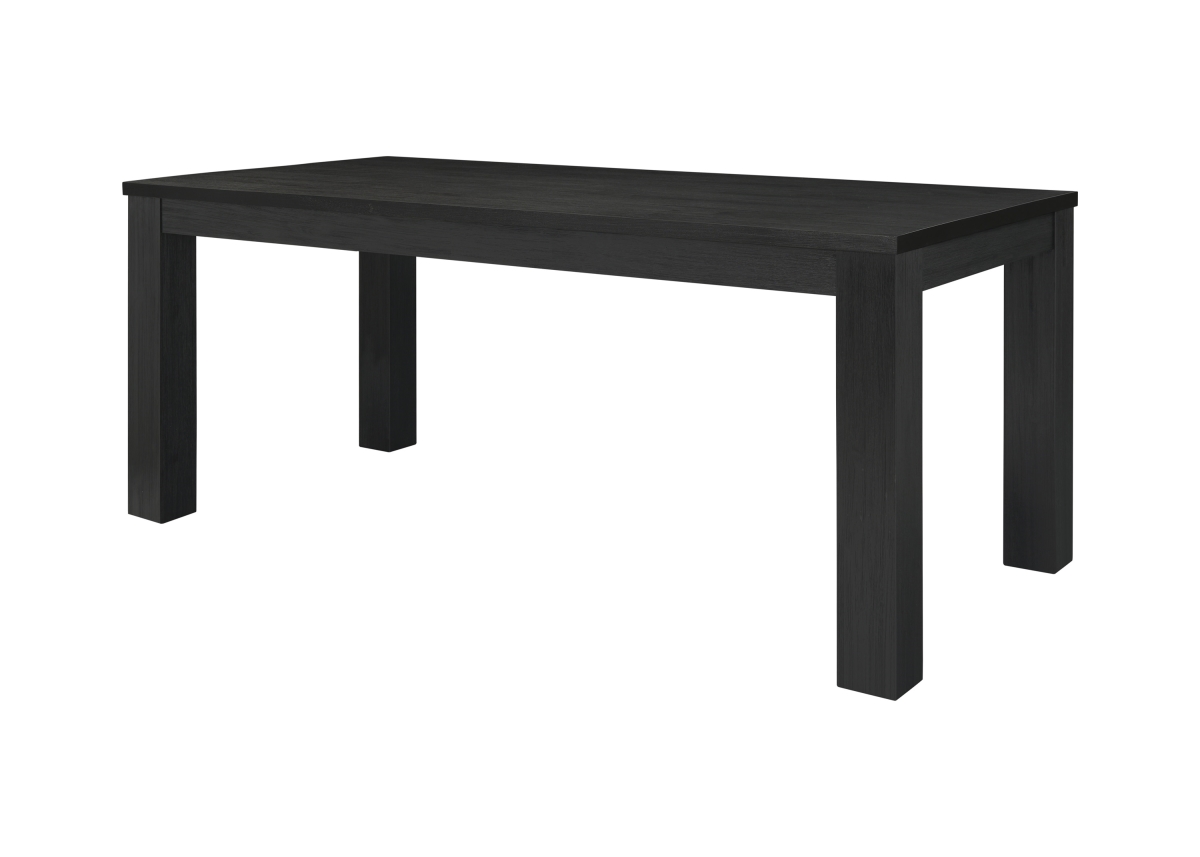 Pacific Direct 801075-433 Bedford 75 in. Rectangle Dining Table with Square Legs - Brushed Black
