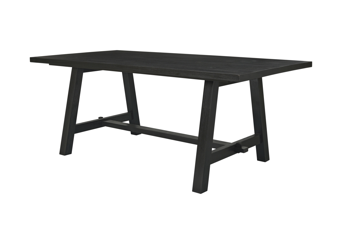 Pacific Direct 801079-433 Bedford 79 in. Rectangle Dining Table A Base - Brushed Black