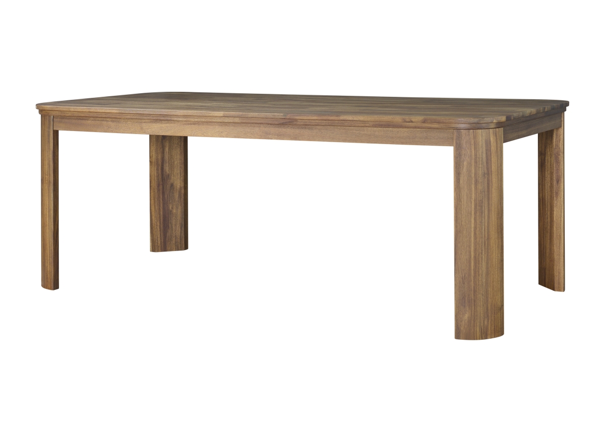 Pacific Direct 8000090-430 Wilmington 78.5 in. Dining Table - Brushed Brown