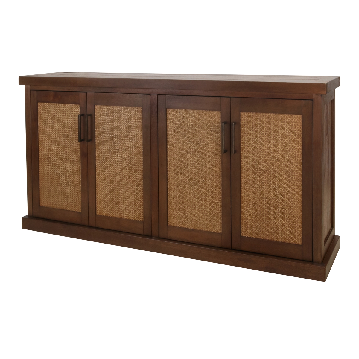 Pacific Direct 1270030-WL 72 x 16 x 36 in. Armoni Buffet Sideboard with 4 Doors, Walnut