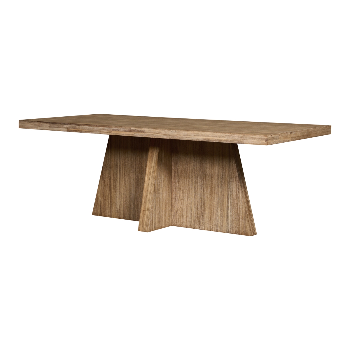 Pacific Direct 8000100-85 84 x 39.50 x 30 in. Zerano Dining Table with Cross Legs, Brushed Smoke