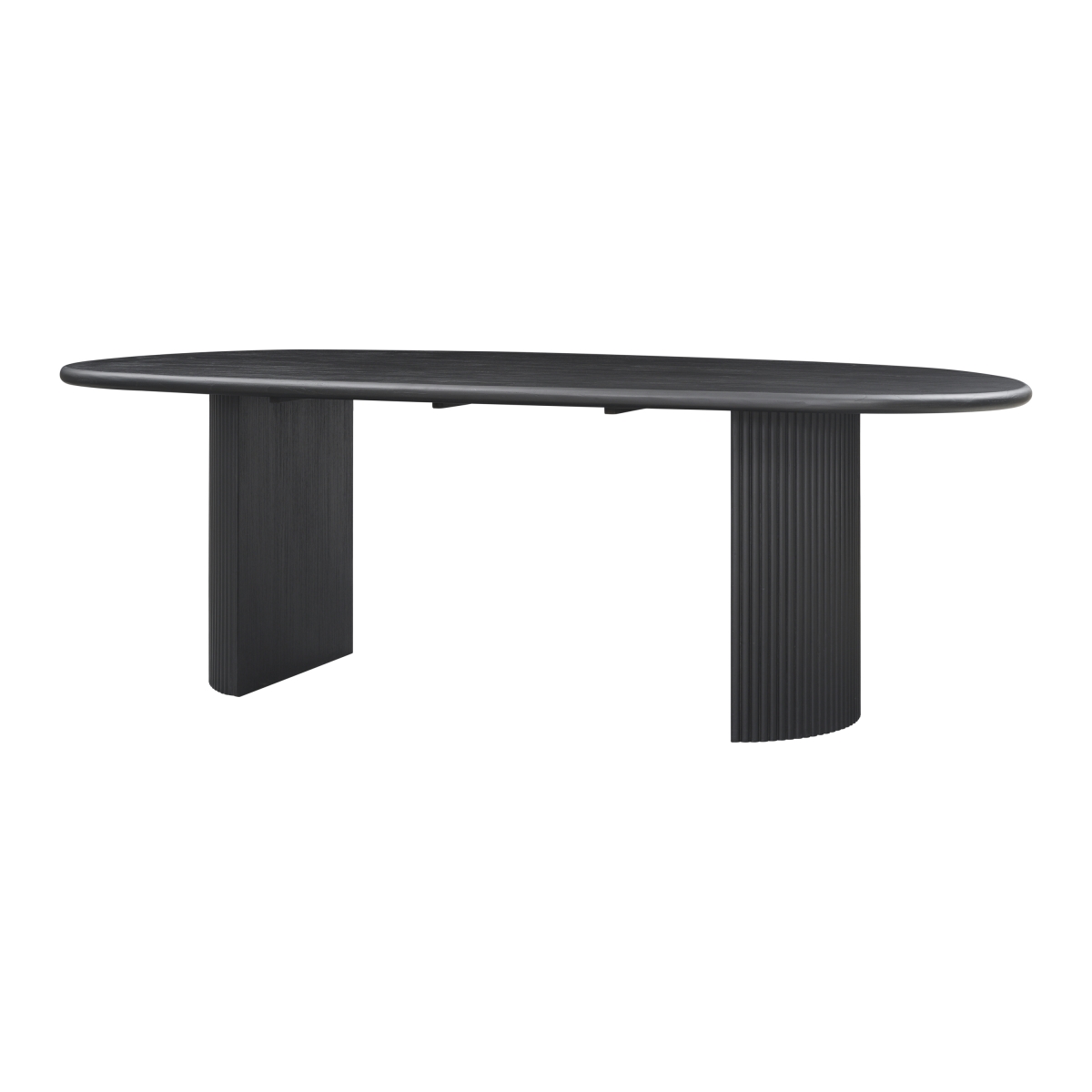 Pacific Direct 8000081-434 93 x 47 x 30.50 in. Aniston Oval Dining Table, Black