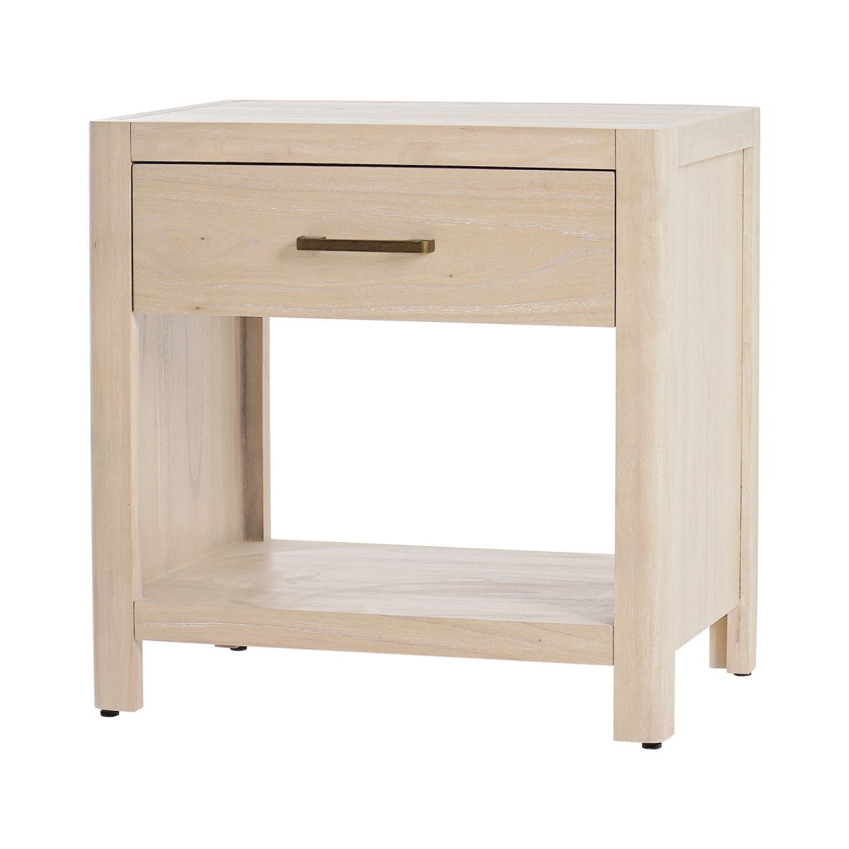 Pacific Direct 3600010-SD 24 x 24 x 17 in. Trevin Nightstand & Side Table, Weathered Sand