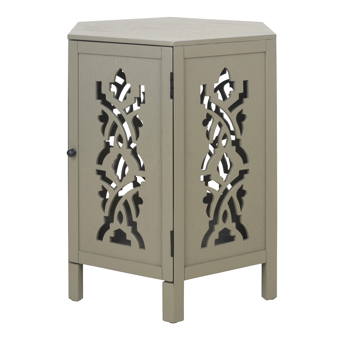 Pacific Direct 1270029-AG 20 x 17 x 22 in. Seema Side & End Table, Sage Green