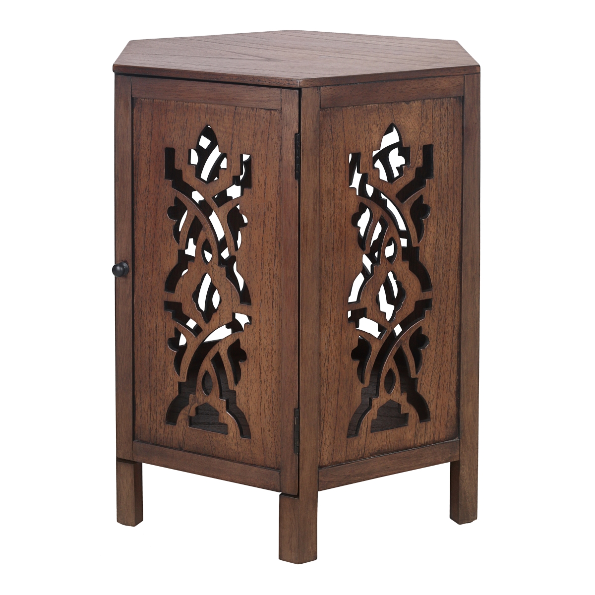 Pacific Direct 1270029-WL 20 x 17 x 22 in. Seema Side & End Table, Walnut
