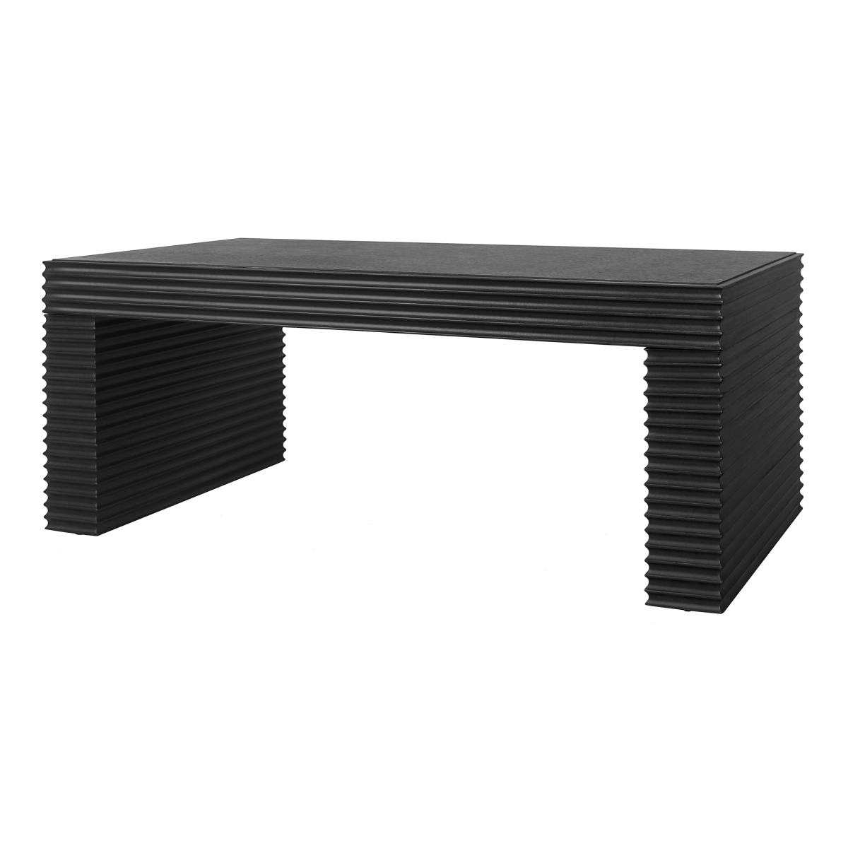 Pacific Direct 1270040 44 x 24 x 18 in. Riker Coffee Table, Black