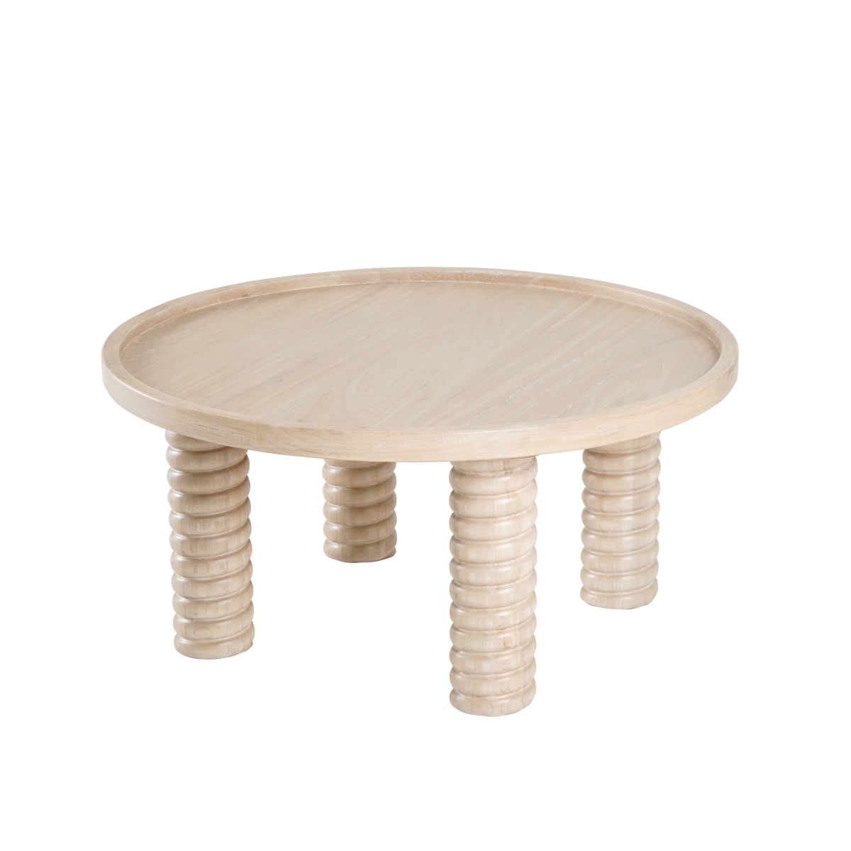 Pacific Direct 3600013-SD 36 x 36 x 17 in. Crellin Coffee Table, Weathered Sand