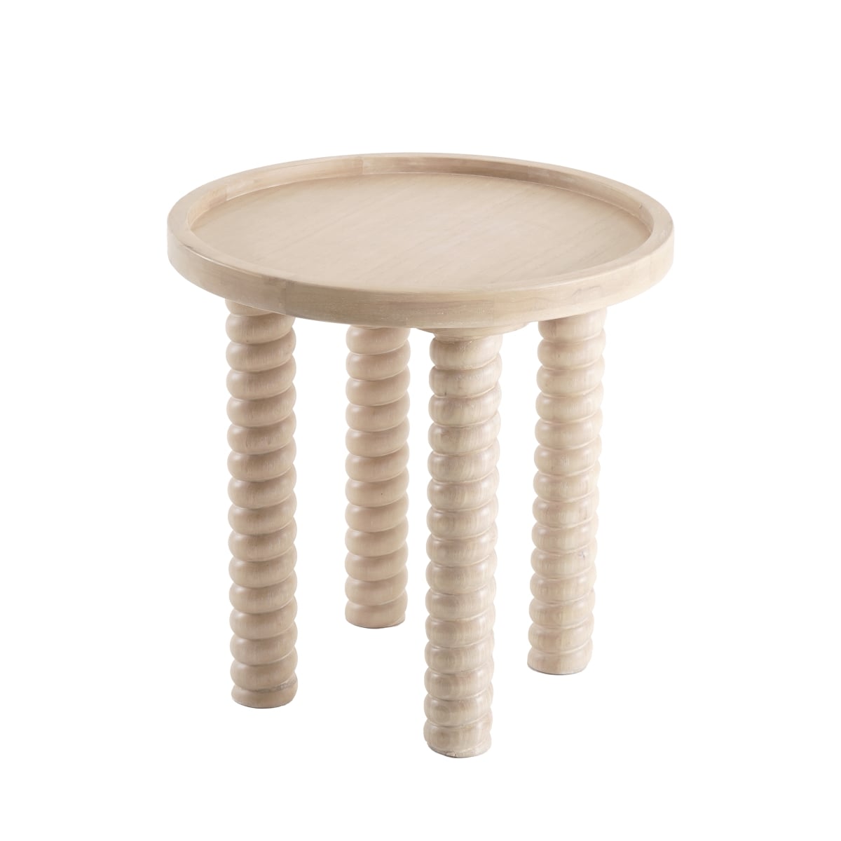 Pacific Direct 3600014-SD 22 x 22 x 22 in. Crellin Side & End Table, Weathered Sand