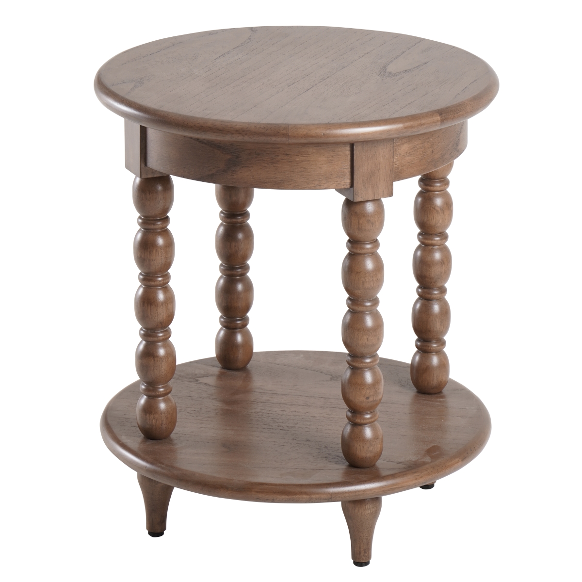 Pacific Direct 3600016-WT 19 x 19 x 22 in. Ensley Side & End Table, Walnut