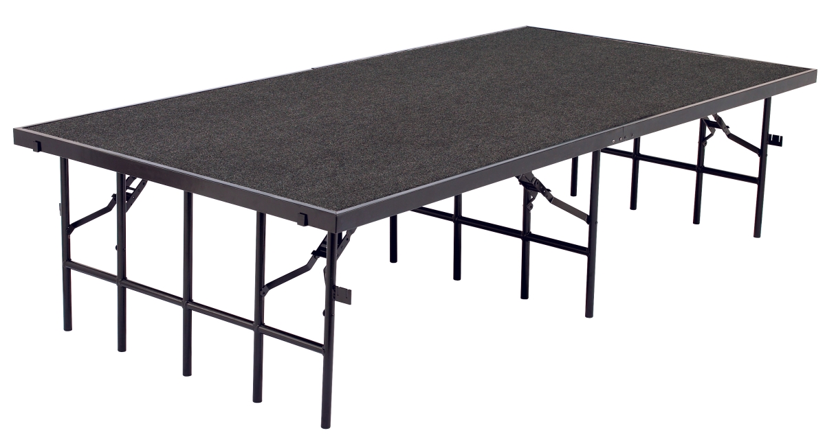 36 x 96 x 32 in. Wide Stages with Carpeted Surface