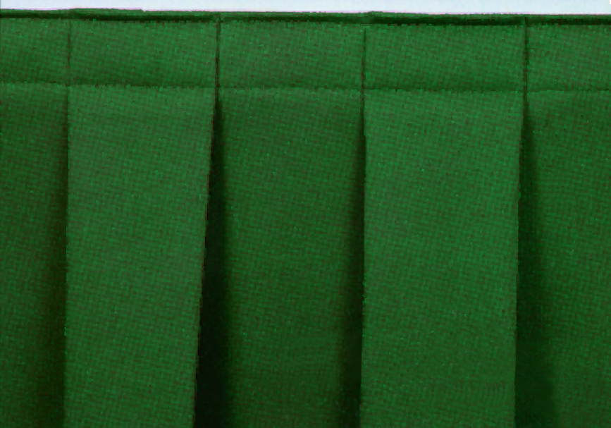 SB16-10 16 in. Stage Box Pleat Skirting - Black