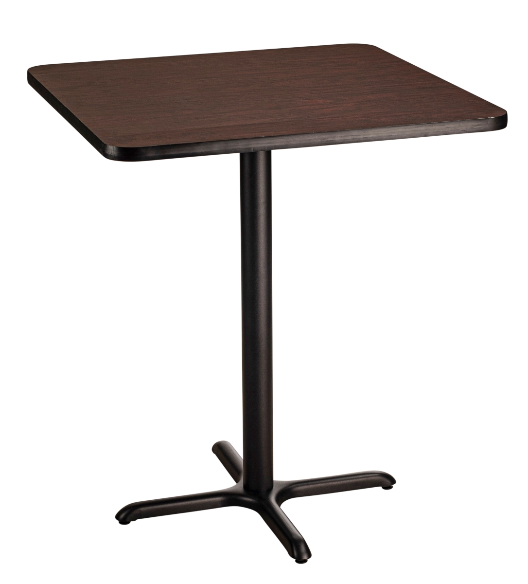 CT33636XBMY 36 in. Square Cafe Table with X-Base, Mahogany - 42 in. Height -  National Public Seating