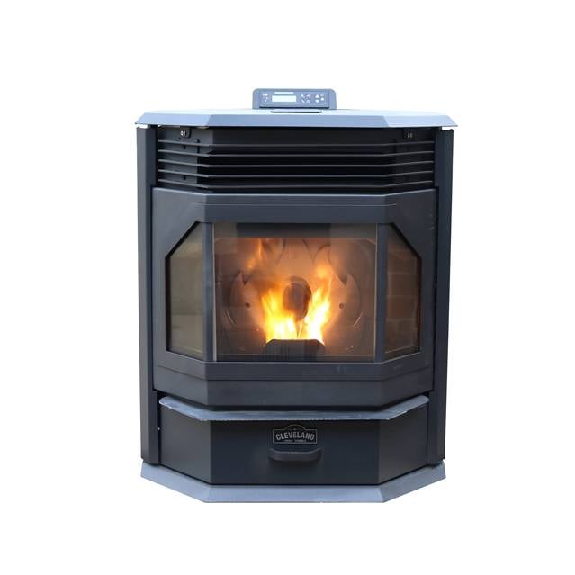 Picture of Cleveland Iron Works F500210 27 in. BayFront Pellet Stove, Black