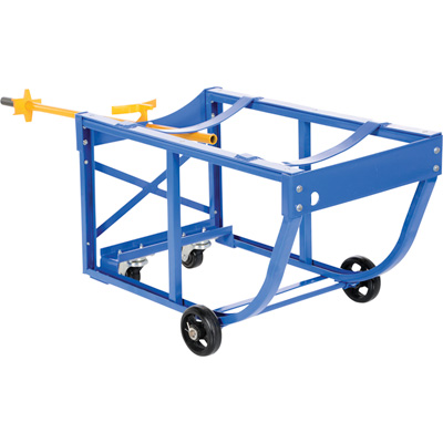 RDC-60-5-PU Economy Rotating Drum Cart with Polyurethane Wheels - 800 lbs