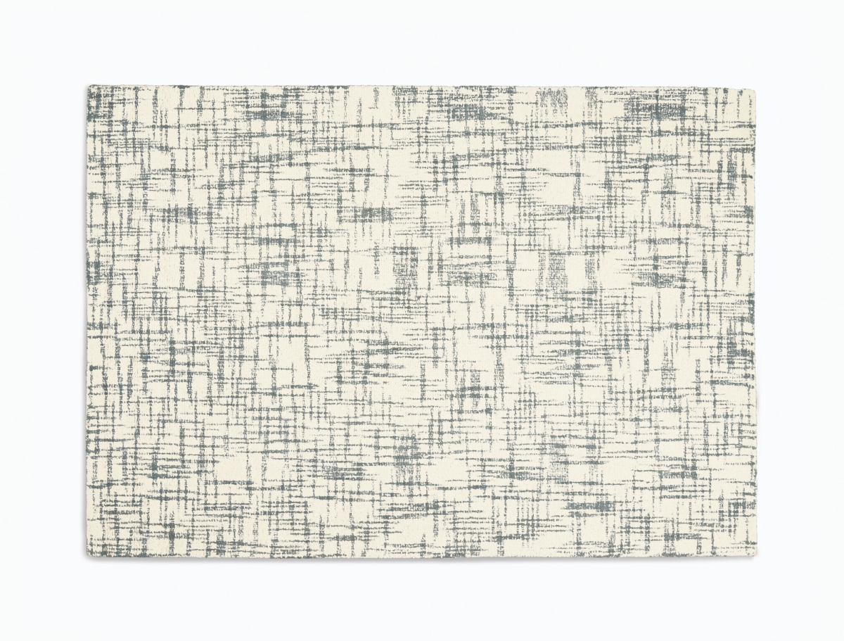 Picture of Calvin Klein 99446489074 Tucson White & Silver Wool Rug - 8 x 10 ft.
