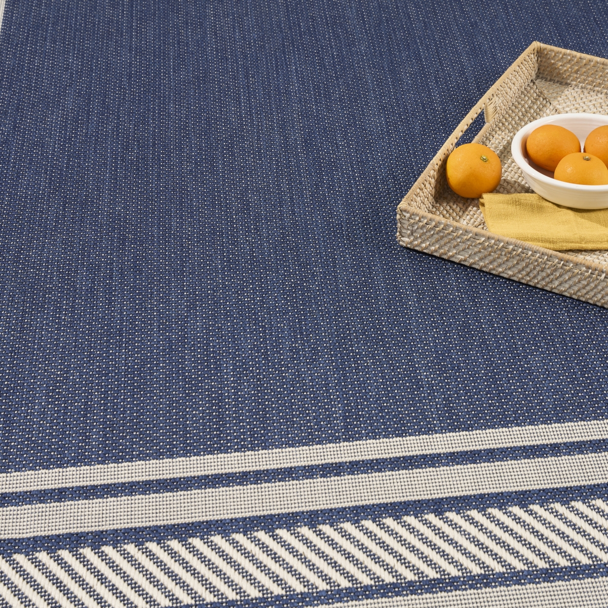 Picture of Nourison Home 841491128800 10 x 14 in. Indoor & Outdoor Horizon Modern Area Rug&#44; Navy