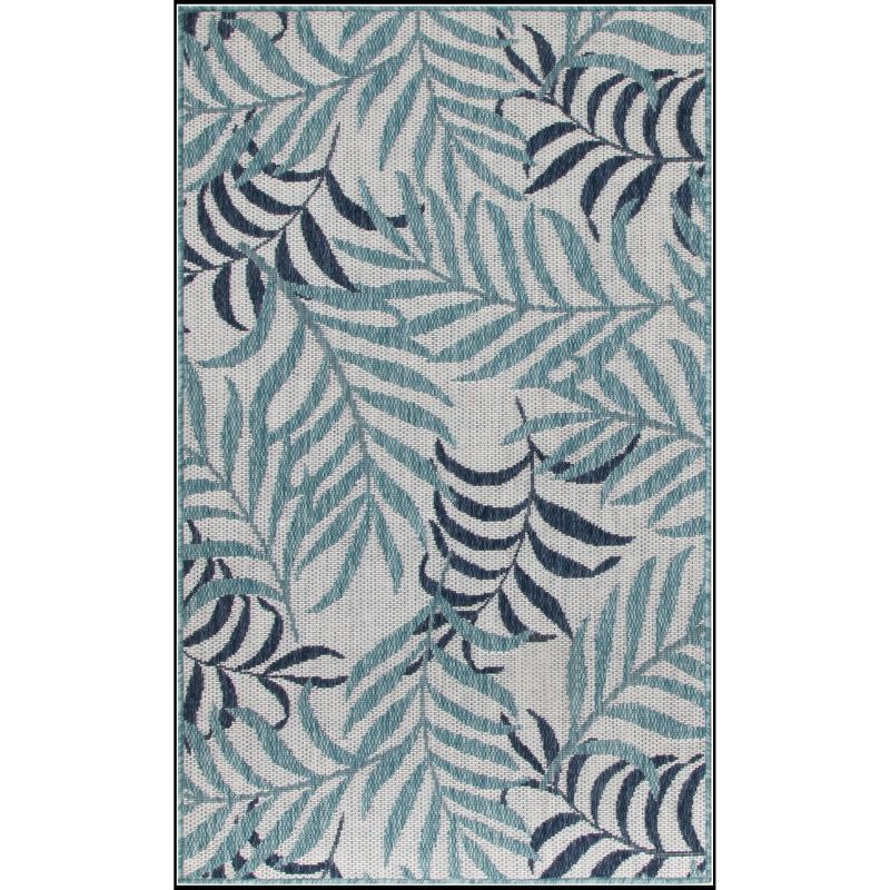 Picture of Nourison Home 841491145555 2 x 4 ft. Garden Oasis Tropical Rectangle Indoor & Outdoor Area Rug&#44; Blue