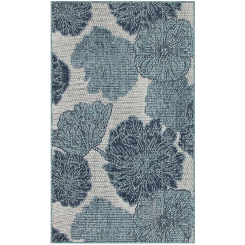 Picture of Nourison Home 841491145876 2 x 4 ft. Garden Oasis Tropical Rectangle Area Rug&#44; Blue