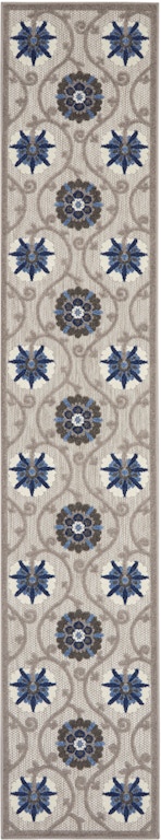 Picture of Nourison Home 99446807281 2 ft. 3 in. x 12 ft. Aloha Contemporary Runner Rug - Gray & Blue