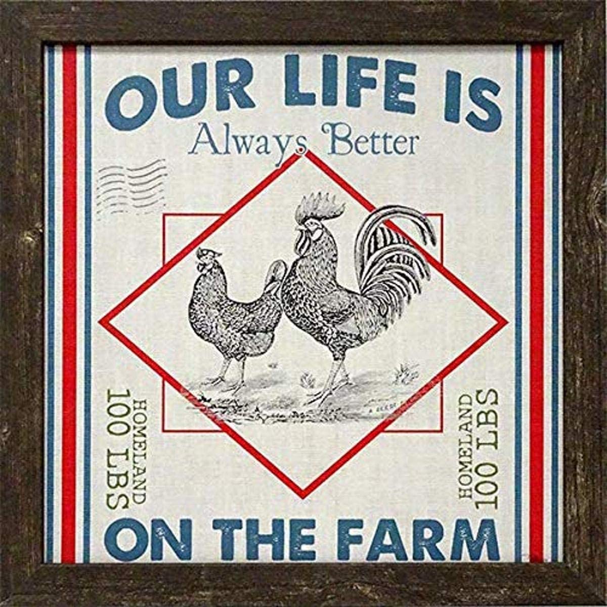 Picture of Artistic Reflections AR808 18 x 18 in. Framed Art Print - On The Farm