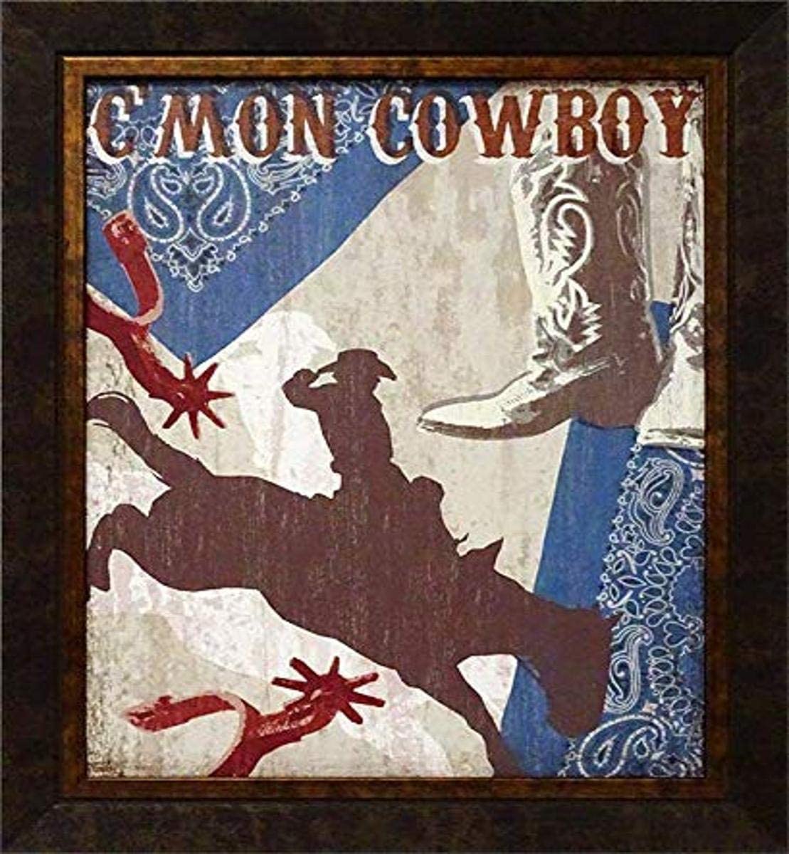 Picture of Artistic Reflections AR811 22 x 18 in. Framed Art Print - Cmon Cowboy