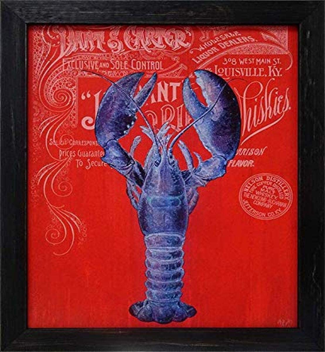 Picture of Artistic Reflections AR837 18 x 22 in. Framed Art Print - Lobster Prohibition Lobster
