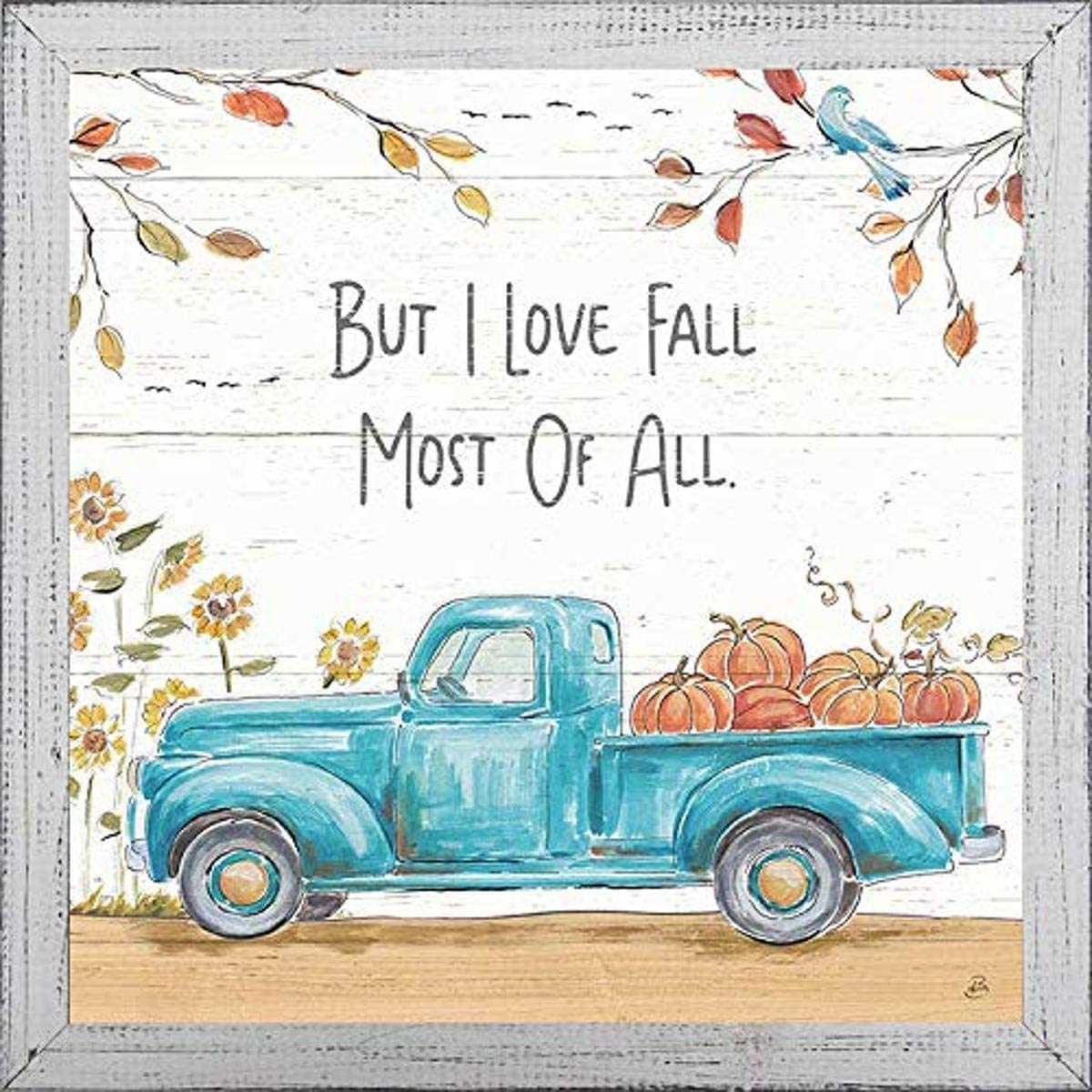 Picture of Artistic Reflections AR2017 12 x 12 in. Framed Art Print - Fall Market - I Love Fall