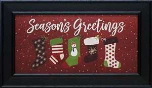 Picture of Artistic Reflections AR226 12 x 20 in. Seasons Greetings Art Print with glitter flakes