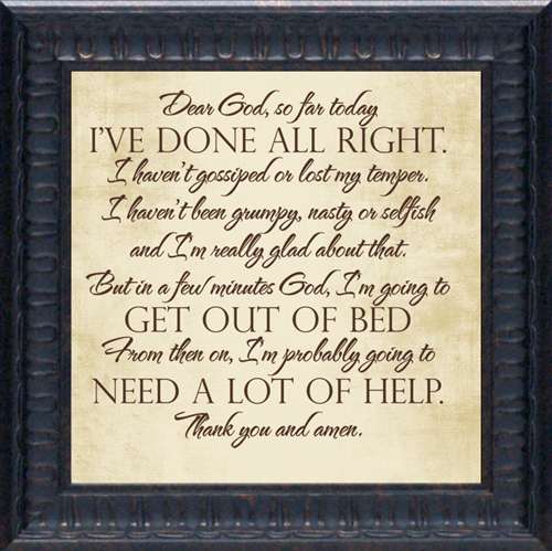 Picture of Artistic Reflections AR202 13 x 13 in. Dear God Inspirational Typography Art Print