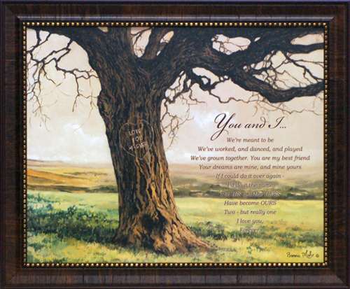 19 x 23 in. Forever You & I Bonnie Mohr Love Landscape Art Print