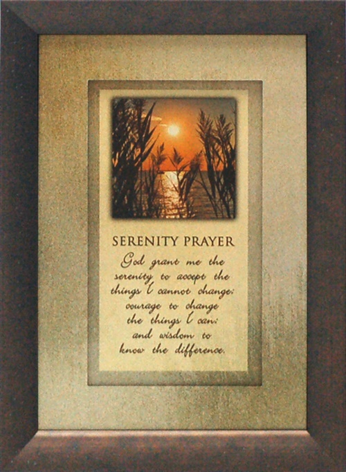 Picture of Artistic Reflections AR710 10 x 14 in. Serenity Prayer Framed Inspirational Art Print