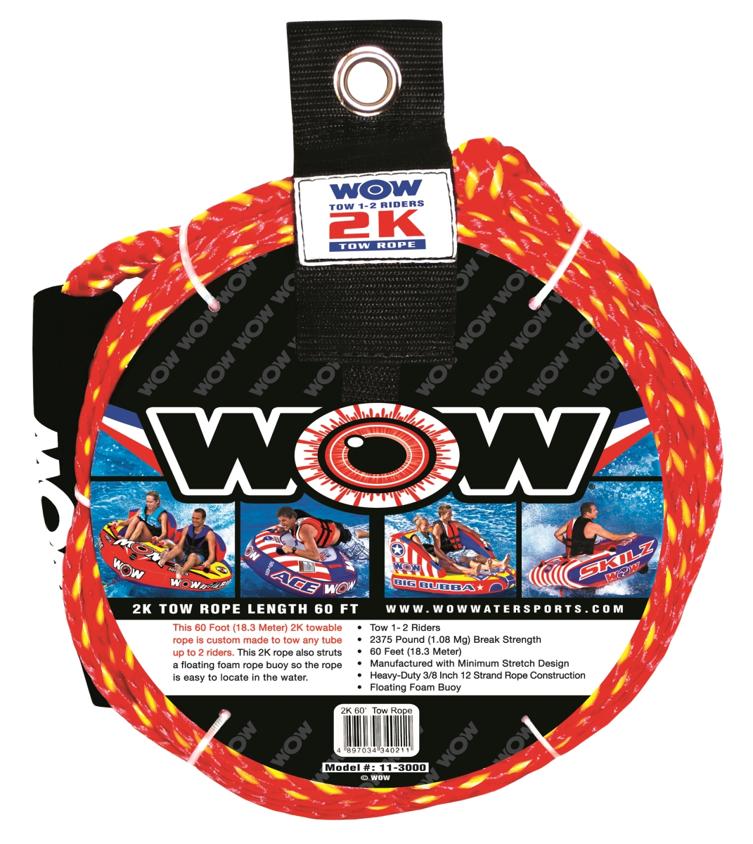 11-3000 60 ft. 2K Tow Rope