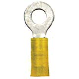 Ancor 12-10 AWG Nylon Ring Terminals, 1/4", Yellow, 4-Pack | by West Marine