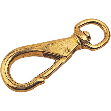 Size 2 Swivel Eye Snap, Brass